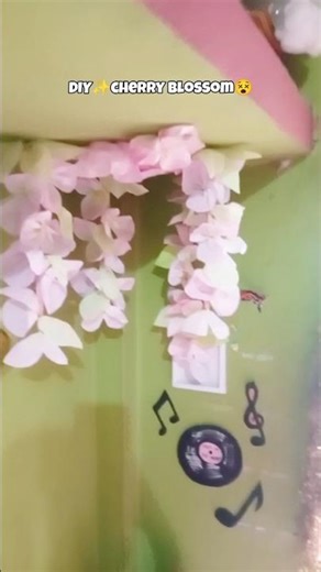 DIY cherry blossom tutorial!!✨🌷 #diy #howtomakewoolenflower #craft #tutorial