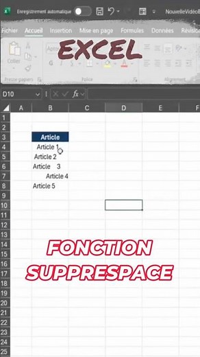 Excel: Easily remove unnecessary spaces