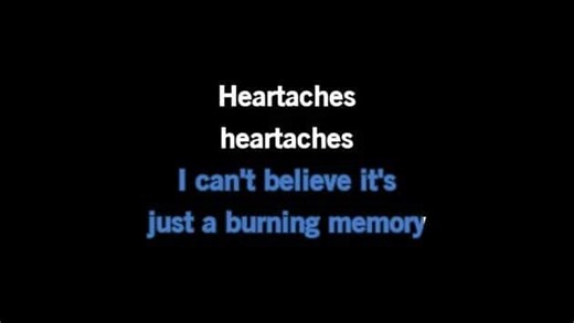 Karaoke Heartaches - Patsy Cline - CDG, MP4, KFN - Karaoke Version