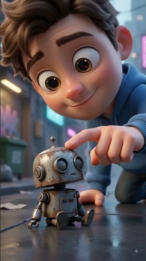 :🤖 He Saved a Tiny Robot... Then It Became a Giant Protector! 🛡️✨ | 3D AI Sci-Fi #shorts