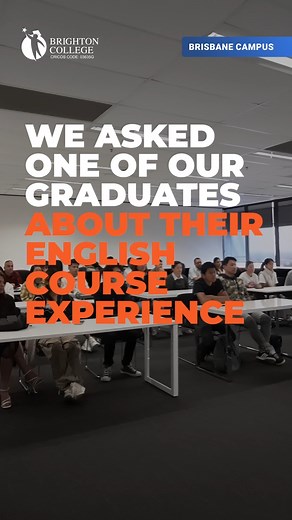 Learning English at Brighton College isn’t just about language, it’s about confidence, support, and friendships that last. Hear what one of our graduates has to say about his journey! 💛 #BrightonCollege #GeneralEnglishCourse | Brighton College RTO: 45023