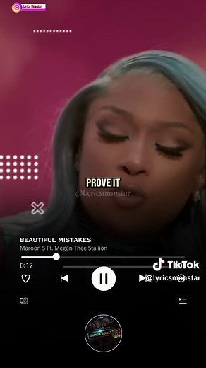 SONG: Beautiful Mistakes ARTIST: Maroon 5 Ft. Megan Thee Stallion (Lyrics Video) #beautifulmistakes #maroon5 #megantheestallion #RnB #rnbmusic #rapmusic #Americanmusic #worldmusic #dmontylyrics #lyricsmonstar #lyrics #Lyricsvideo #afrobeat #africanmusic #concert #lyrics #trend #fyp #viral #foryou