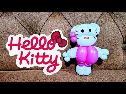 How to twist / make the Hello Kitty balloon sculpture #balloonsculpture #balloon #twisting #sanrio