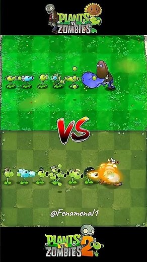 PVZ1 vs PVZ2 Team Plants vs Team Zombie #pvz2 #plantsvszombies2