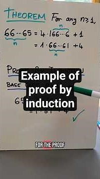 An example of proof by induction, and numbers in different bases #math #proof #induction #stem