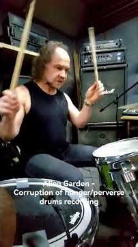 Alien Garden - Corruption of hunger/perversedrums recording, true camera sound #drummer #recording