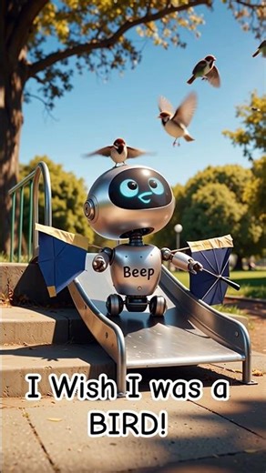 Robots wants to be a bird 😂 #robot #kidscartoon #anime #fun #shorts #viral #trending #youtubeshorts