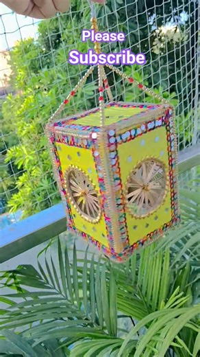 Decor items from waste materials Diwali decoration 🎊🎉🎁#shorts #trending #viral #subscribe #craft🌈🎆🎆