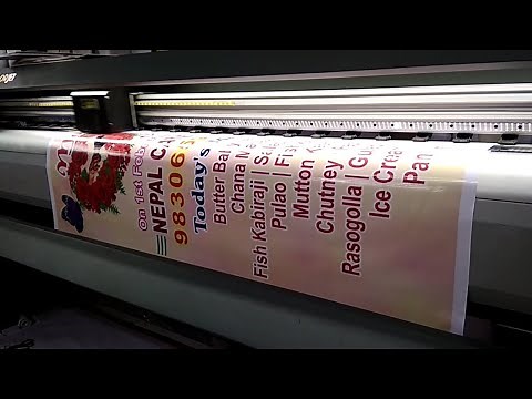 Flex banner printing process | How is a flex banner printed
