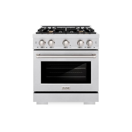 Reviews for ZLINE Kitchen and Bath 30 in. Select Dual Fuel Range with 4 Brass Burner Gas Cooktop and Electric Convection Oven in Satin Stainless Steel | Pg 5 - The Home Depot