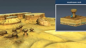 Formation Mushroom Rock Aeolian Landforms Deserts Stock Footage Video (100% Royalty-free) 3732585211 | Shutterstock