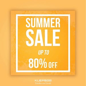 #SUMMERSALE!  Don’t miss this limited time offer!  Up to 80% off on all our #watches and #jewels. ⌚️ Shop now the best deals > Klepsoo.com/en/sale2018 | KLEPSOO | Facebook