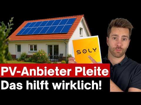 SOLY Insolvent: How to protect yourself in advance with photovoltaics