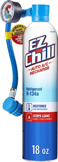 Watch Auto Air Conditioning R-134A Refrigerant Recharge Kit EZ Chill on Amazon Live