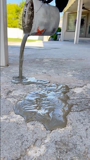 How I repair concrete like this. #homeimprovement #construction #tipsandtricks