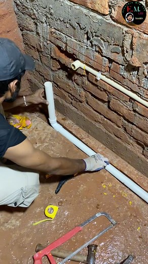 40mm pvc pipe fittings #viral #experiment #pipelining #reels #diy #plumbingtime #plumbingparts