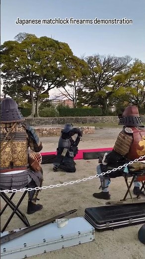 Matchlock firearms demonstration in Okayama, Japan