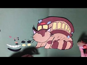 【ものづくり】壁面飾り ネコバス