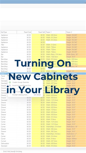 Welcome back to "A Minute with Mike" where you get to spend a minute with Mike, our CEO/Managing Director as he guides you through byte-size tips in CabMaster Software. In today's episode, Mike shows you how to turn on new cabinets in your library when they become available in a CabMaster update. (P.S. Don't forget to update to V12.0.0.145, available now!) | CabMaster Software