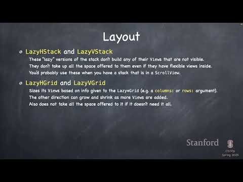 Stanford CS193p iOS Development | Lecture 5 | Layout & Data Flow