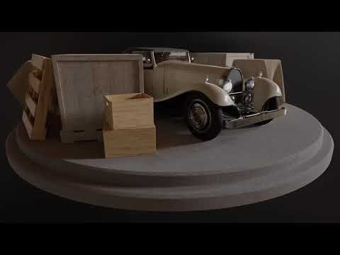 1931 Bugatti Type 41 Royale 3D model Turnaround