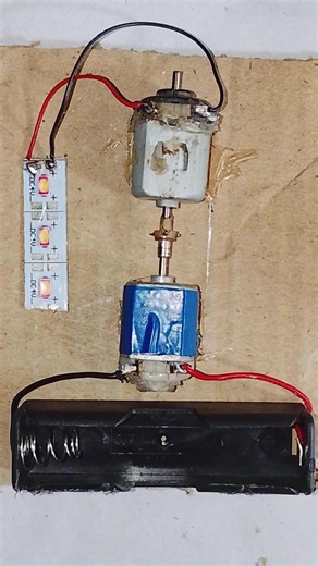 How to Make a DC Generator Using a 5V DC Motor | Easy DIY Power Generator 🔋 #generator