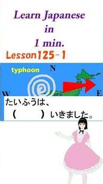 Learn Japanese in 1 min. 日本語学習：方向を表す「へ」日本語の助詞「みんなの日本語」を参考 #japan #minnanonihongolistening #jlpt #n5
