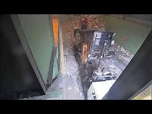 Lithium Ion battery fire at ecomaine's Recycling Facility