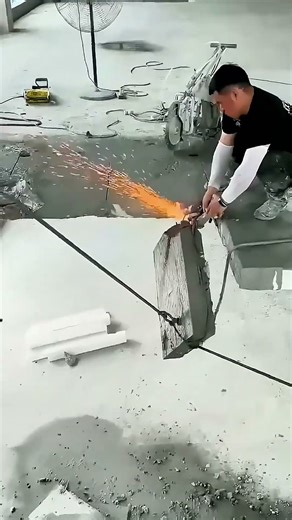 The excision process of the floor slab