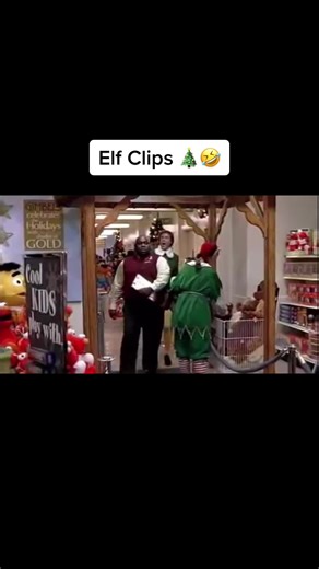 Elf Movie Scene: Santa's Visit Announcement
