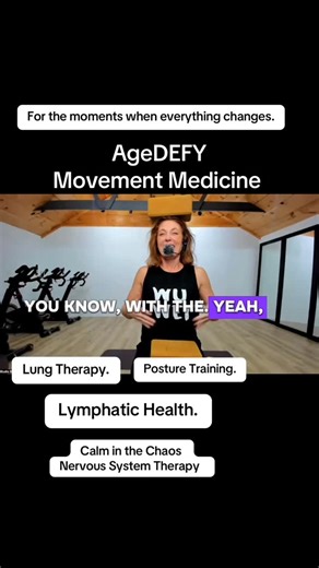 Part 3: Jolene | Double Mastectomy Some of the most meaningful work I do at AgeDEFY happens “behind the scenes” in after-class coaching sessions. My greatest contribution to society is helping people navigate diagnosis, recovery, and disability. Movement becomes something different here. Slower. More intentional. More emotional. More human. For years, my movement medicine clients have been part of my FEEL BETTER community at AgeDEFY, alongside my injured movers: shoulder, hip, foot, and spine in