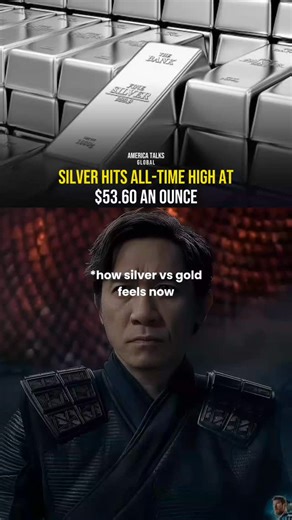 America Talks Global | Silver prices surged to a record $53.60 per ounce, surpassing the previous high from 1980. The rally is fueled by rising demand for... | Instagram