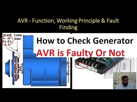 How to check Generator AVR is faulty or not