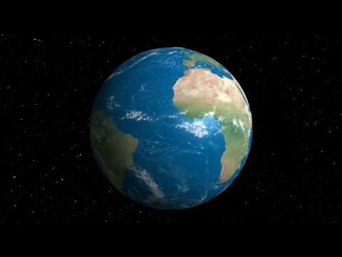 Rotation de la planète Terre HD