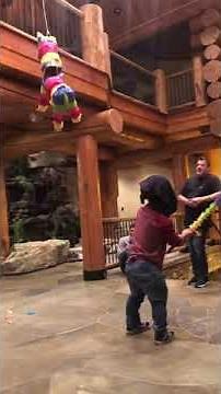 The correct way to hit a piñata blindfolded!