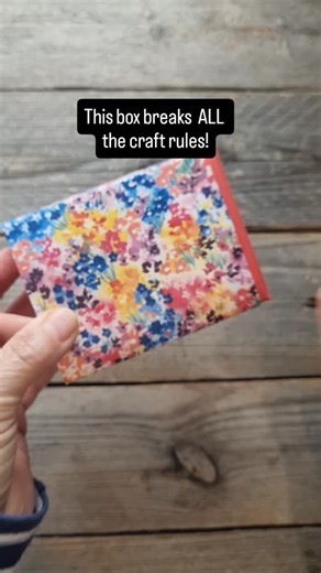 Claire Ottaway | Papercraft Tutorials + Crafty Otta's Club on Instagram: "No glue, no fuss! Just a clever little fold that makes this box hold itself together! Perfect for birthdays, weddings, Christmas....or when you need an excuse to play with pretty paper. I promise that once you've made one, you'll want to make a whole stack. Watch the full step-by-step FREE papercraft tutorial over on my youtube channel or leave a comment for the link. Are you a "give me all the clever folds" crafter or a "