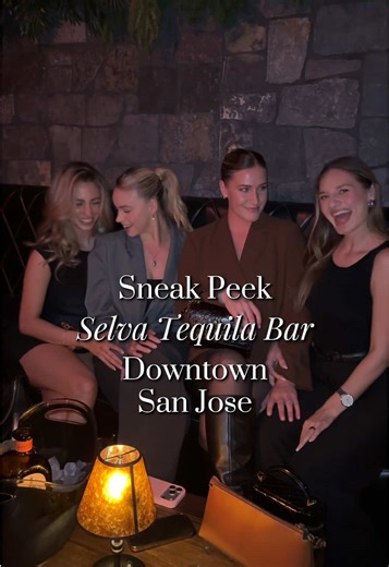 Downtown San Jose has a new tequila bar that’s the perfect Girls Night Out destination 🍋‍🟩🧂 Selva is exactly the vibe DTSJ needed- fabulous margaritas, throwback hits, jungle-themed decor & a sky full of stars 🌴✨ It’s giving Tulum in the Bay Area! Open to the public next month 🫶🏻 Save this vid so you remember to check it out! Follow along for the best & newest of the South Bay & things to do 👏🏻 #sanjose #bayarea #bayareanightlife #girlsnightout #newbar