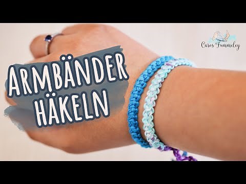 Crocheting a macramé bracelet - simple and easy | Crocheting for beginners | Caros Fummeley