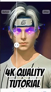 4K quality tutorial #fflogo #logodesign #ffshorts