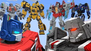 Transformers Part 2 : The confrontation of Autobots and Decepticons - Robot Battle | Minecraft Animation Game
