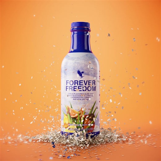 We’re thrilled to announce that the new Forever Freedom is here! 🍋💙🍊 Fuel your active lifestyle with the new and improved citrus flavoured Aloe Vera Gel drink featuring natural lemon and orange flavours and a shellfish free formula! Forever Freedom combines Forever’s pure inner leaf Aloe Vera Gel with Glucosamine Sulphate, Chondroitin Sulphate and MSM (Methyl Sulfonyl Methane), three powerful ingredients naturally found in joint cartilage and connective tissue, supporting flexibility and move