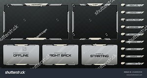 Stream Overlay Webcam Screen Frame Stream Stock Vector (Royalty Free) 2548992939 | Shutterstock