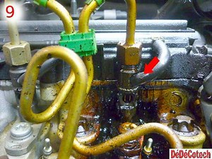 Remplacement joint étanchéité injecteur moteur Renault 1.5 DCI (K9K)