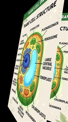 What makes plant cell different from animal cell?Meet the cell wall,chloroplasts,and central vacuole