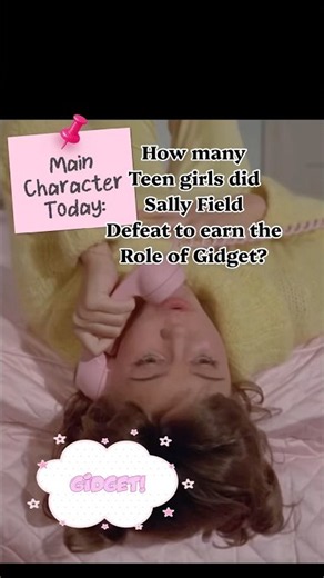 How many teen girls did Sally Field defeat to win the role of Gidget? #gidget #classictv #sallyfield