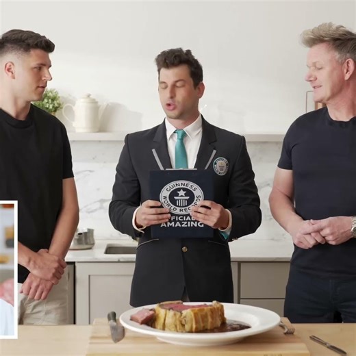 Largest Beef Wellington Record Shattered! Gordon Ramsay Approved! #shorts