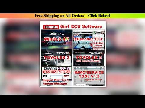 6 IN 1 ECU Software WinOLS 4.7 XDecoder 10.3 TOYOLEX3 TOYOLEX 4 DaVinci 1.0.28 IMMO SERVICE TOOL