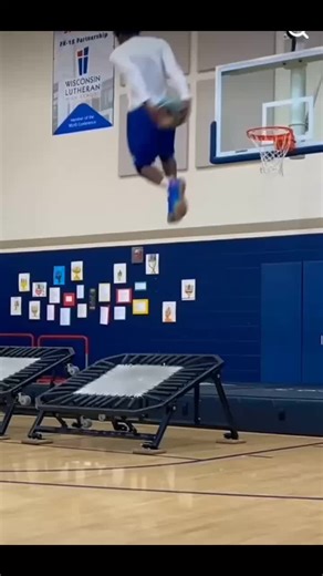 Basketball Tricks in Indoor Gymnasium