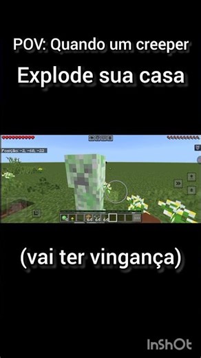 Quando Um Creeper Explode Sua Casa No Minecraft #minecraft #meme #memes