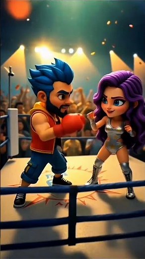 BF vs GF boxing 🥊 #wwe